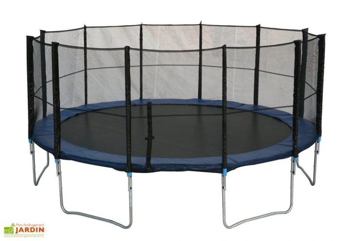 Trampoline Isio + Protection Ø 490 Cm – Trampoline concernant Trampoline 490Cm