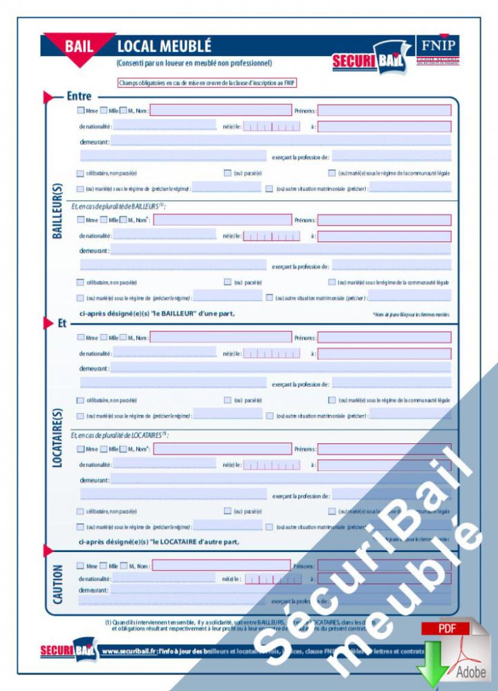 Trouver Modele Bail Meuble pour Pap Modele Bail Meublé