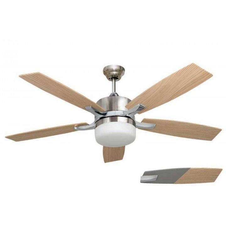 Ventilateur De Plafond Moderne Avec Lampe Et Télecommande concernant Ventilateur De Plafond