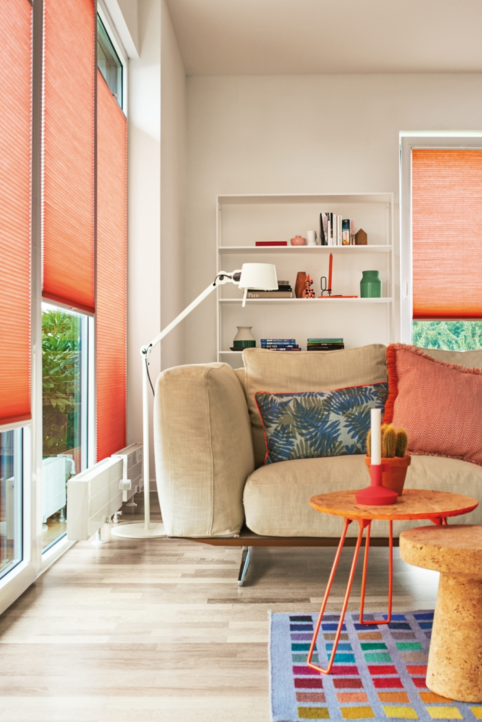 1001 + Idées Déco D'Intérieur Avec La Couleur Pantone 2019 à Rideaux Couleur Corail