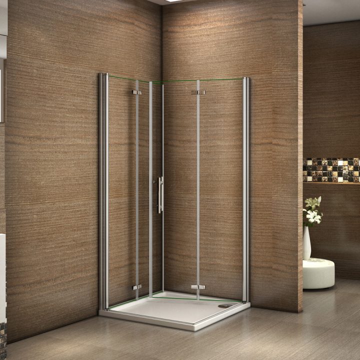 100X90X185Cm Cabine De Douche Accès D'Angle Porte De destiné Porte Douche Pivotant