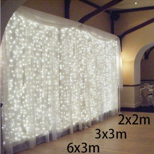 10M X 3M Led Fête De Mariage Patio Décor Fée Lumière à Rideau Noel Exterieur