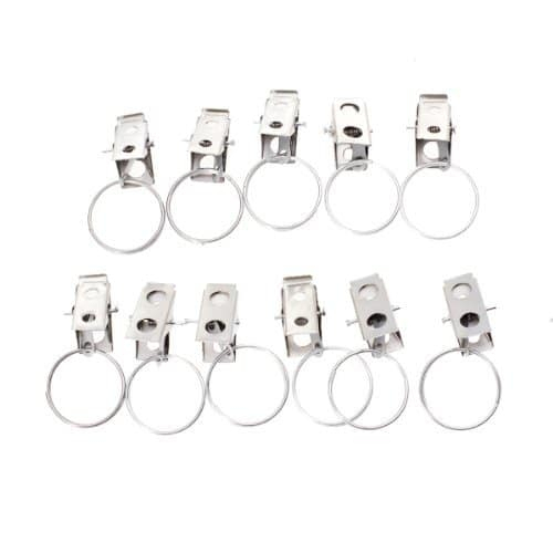 20Pcs Anneaux À Pince Pour Tringle À Rideau Clips De dedans Tringle A Rideau Amovible