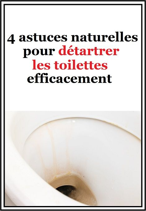 4 Astuces Naturelles Pour Détartrer Les Toilettes intérieur Detartrer Toilette