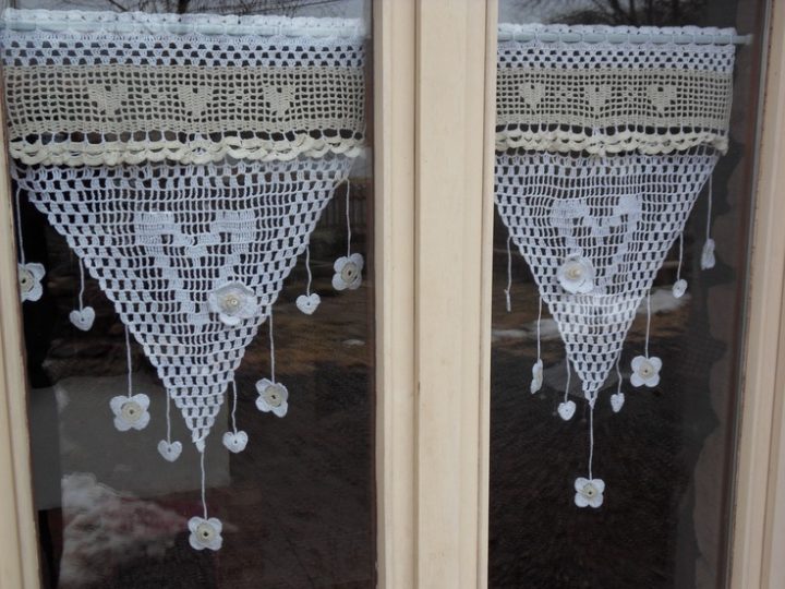 40 Best Petits Rideaux. Images On Pinterest | Cortinas encequiconcerne Rideaux A Crochet