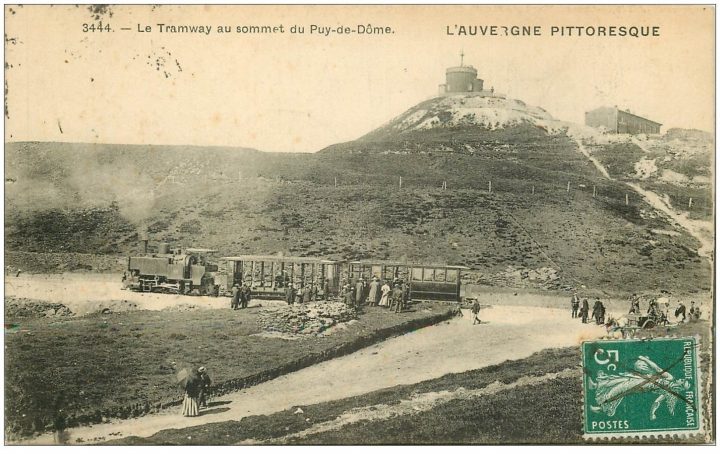 63 Le Puy De Dome. Train Tramway 1915 Chemin De Fer tout Chemin De Randonnée Puy De Dome