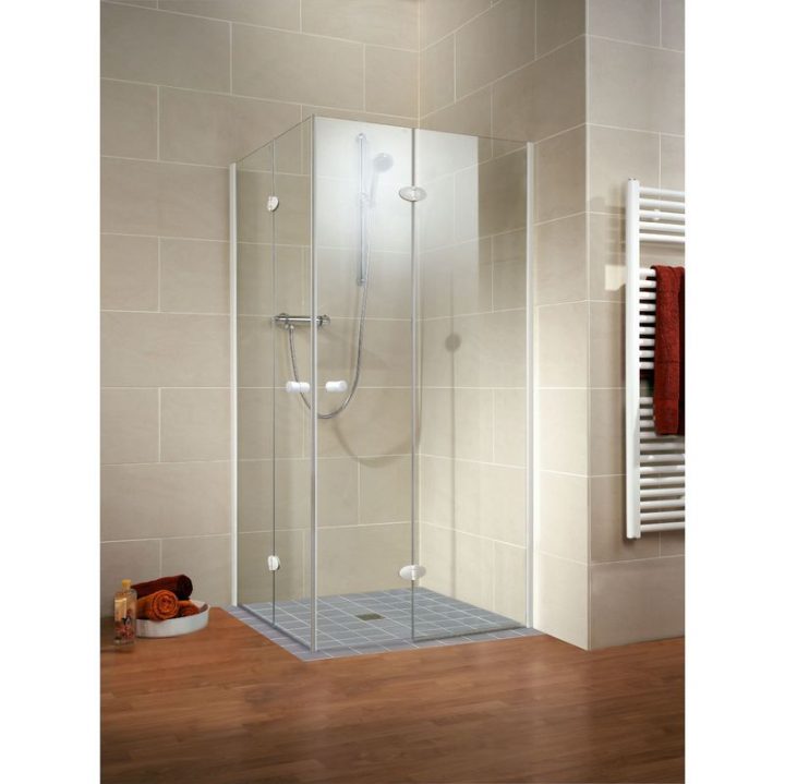 Accès D'Angle Droit Avec Portes De Douche Pivotantes intérieur Porte Douche Pivot Pliante