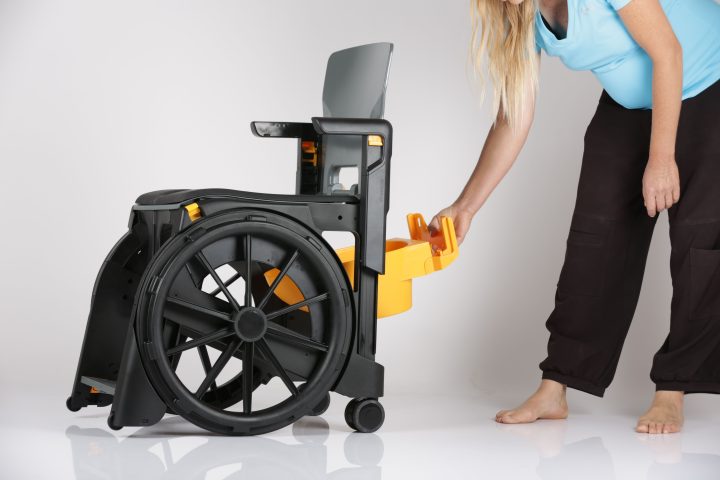 Accessoire Fauteuil Wheelable, Seau De Conversion En à Fauteuil De Douche Pliant