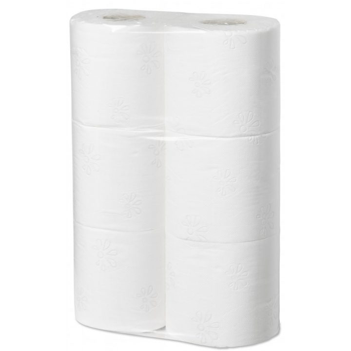 Achat Papier Toilette Blanc, 2 Plis, Vendus Par 6 Sur Mon à Papier Toilette Biodégradable