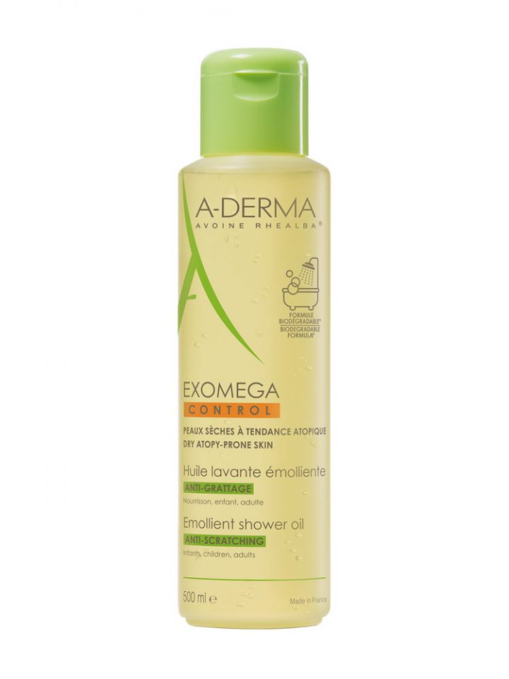 Aderma Exomega Control Huile Lavante Émolliente Anti tout Exomega Huile De Douche