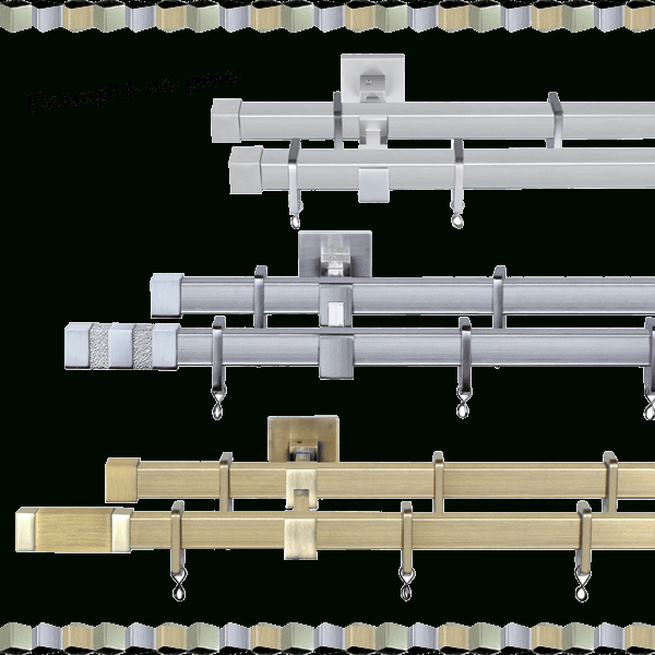 Anneaux Métal Pour Tringle Carrée 20X20 (Par 10) ⋆ Ma pour Tringle Rideau Moderne