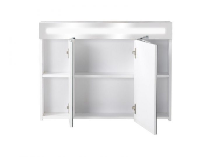 Armoire De Toilette Avec Éclairage Fluorescent – 60 Cm X avec Eclairage Pour Armoire De Toilette