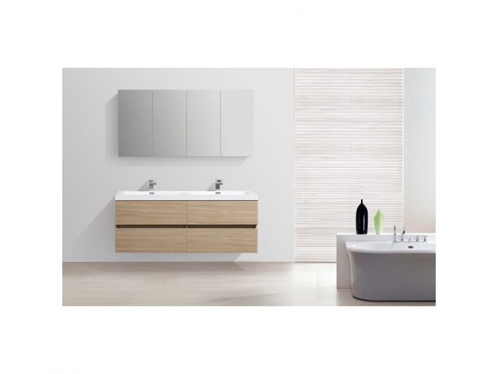 Armoire De Toilette Bloc-Miroir Siena Largeur 144 Cm intérieur Largeur Toilette