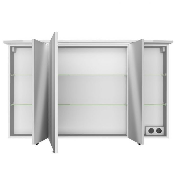 Armoire De Toilette Fokus 4010 Ton Blanc Brillant | Sb pour Armoire De Toilettes