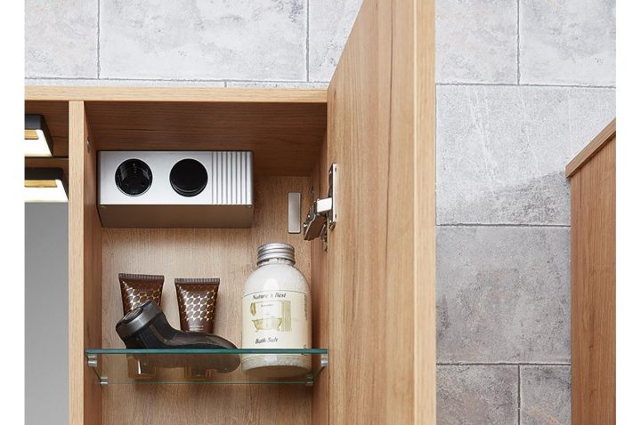 Armoire De Toilette Miroir Salle De Bain – Cbc-Meubles à Armoire De Toilette Bois