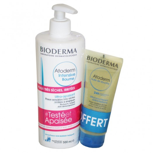 Atoderm Intensive Baume + Huile De Douche Offerte serapportantà Baume De Douche