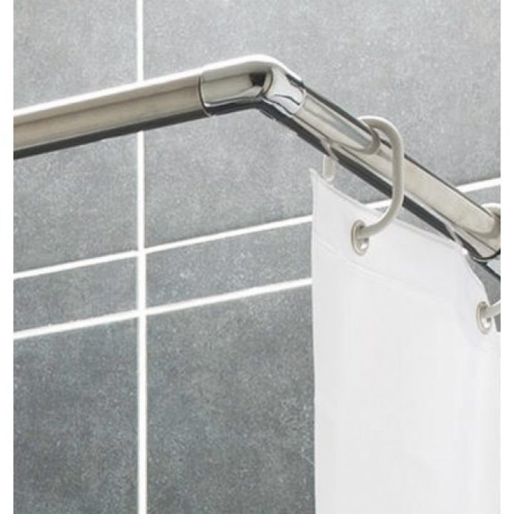 Barre De Rideau De Douche D Angle intérieur Tringle A Rideau Inox