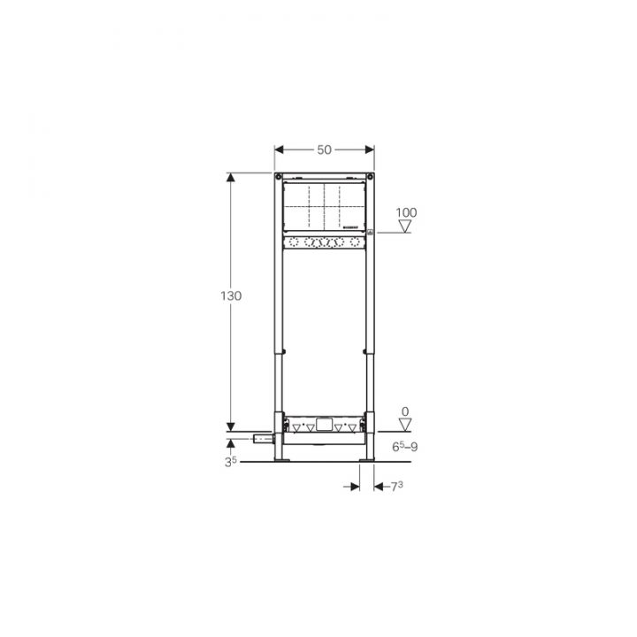 Bâti-Support Duofix Douche 130Cm Évacuation Murale encequiconcerne Bati Support Douche