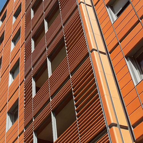 Brise-Soleil En Terracotta – Harmattan® – Terreal Façade serapportantà Rideau Textilène Brise Soleil