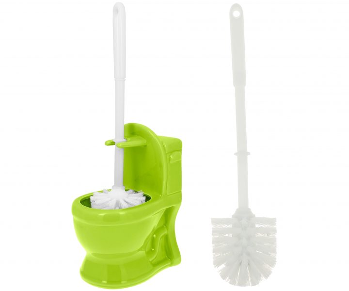 Brosse De Toilette Design Cuvette Wc Fun En Céramique Vert intérieur Balai Pour Toilette