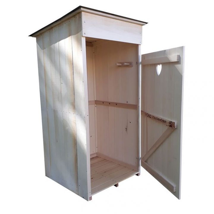 Cabane De Toilette Sèches Extérieur À Compost. En Bois à Fabrication De Toilettes Sèches