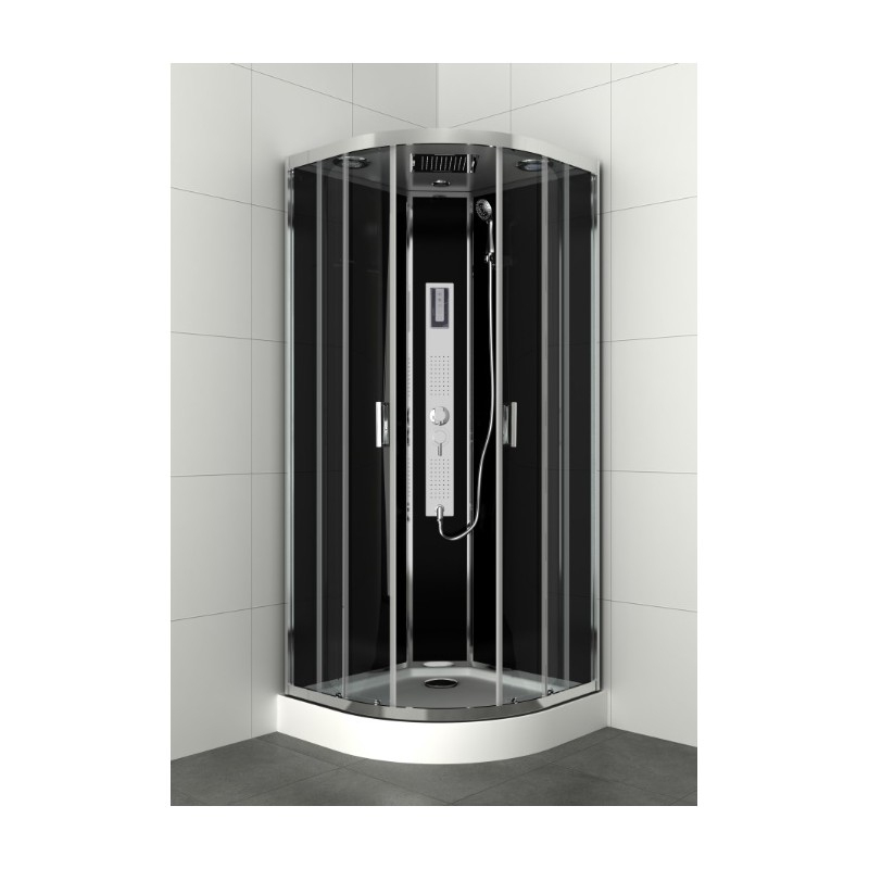 Cabine De Douche 1-4Rde 90X90X225 Gipsy - Complete - Tecniba tout Cabine De Douche Discount Promotion