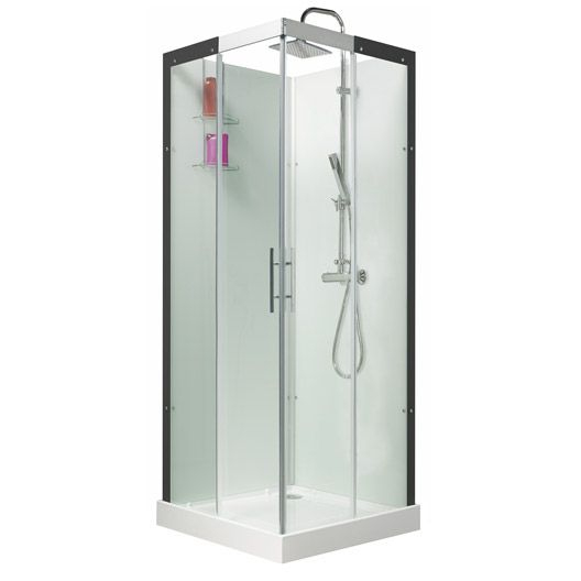 Cabine De Douche Carré 80X80 Cm, Thalaglass 2 Thermo encequiconcerne Leroy Merlin Cabine De Douche 80X80