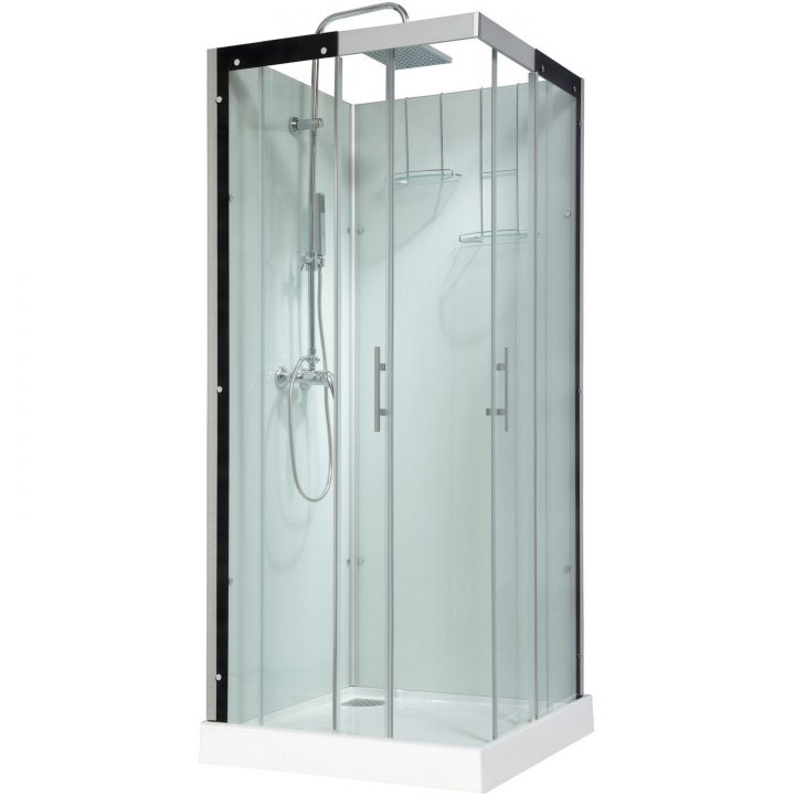 Cabine De Douche Carré 90X90 Cm, Thalaglass 2 Mitigeur intérieur Cabine De Douche 90X70