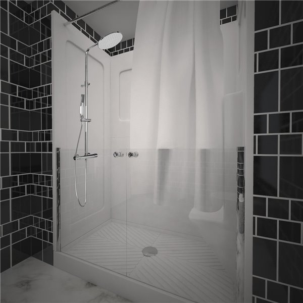 Cabine De Douche Integrale Pmr Senior Handicapes Siege encequiconcerne Siege Pour Cabine De Douche