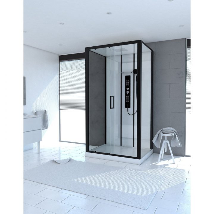 Cabine De Douche Rectangulaire L.115 X L.90 Cm, Urban encequiconcerne Douches Leroy Merlin