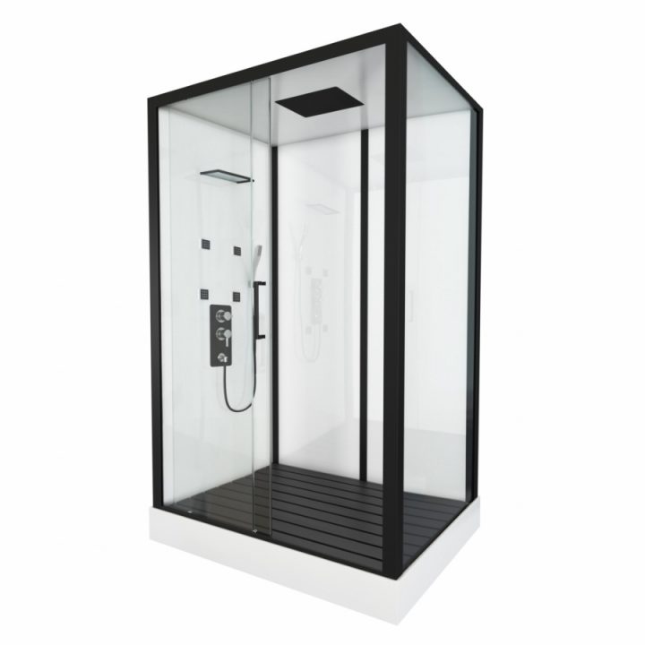 Cabine De Douche Rectangulaire Street 90X115 Cm | Sanitaire.fr serapportantà Siege Pour Cabine De Douche