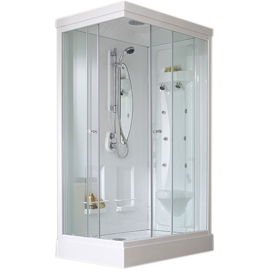 Cabine Rectangulaire Odyssée Hydro Angle 120X80 Portes avec Cabine De Douche Promo