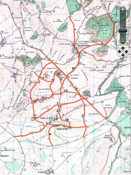 Cartographie -Chemins De Randonnée serapportantà Chemin Rural Cadastre