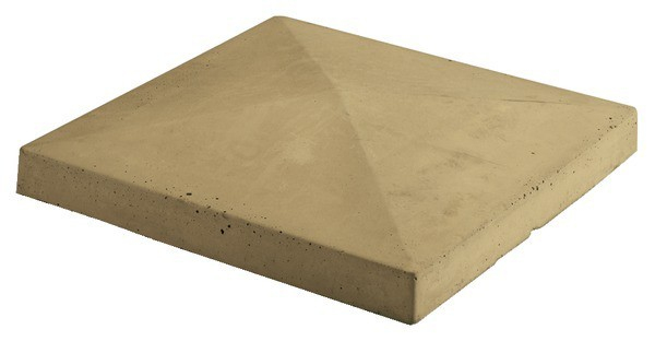 Chapeau Pour Pilier En Béton Moulé Ton Sable – L.40 X L.40 concernant Chapeau De Cheminée En Béton Gedimat