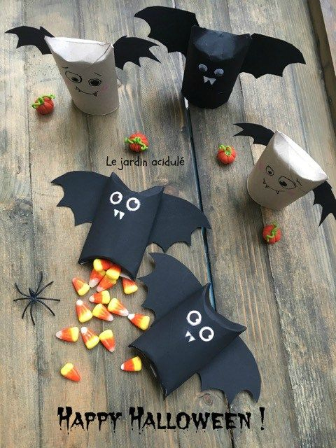 Chauve-Souris En Rouleau De Papier Toilette – Toilet Paper pour Bricolage Halloween Avec Rouleau Papier Toilette