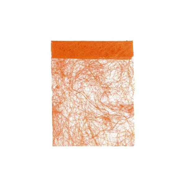 Chemin De Table Abaca Orange 5 M – Chemin De Table – Creavea intérieur Chemin De Table Abaca