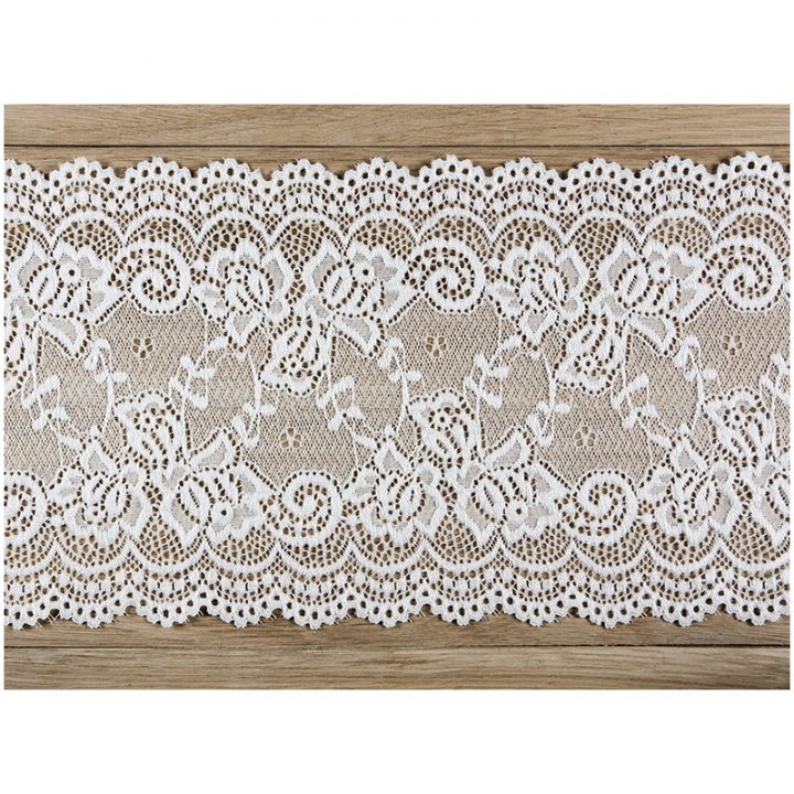 Chemin De Table Dentelle Bobine Rouleau 9 Mètres Blanche concernant Chemin De Table Chevron Jaune