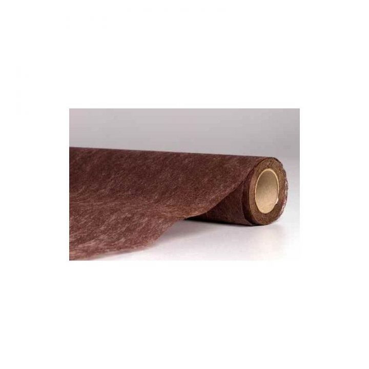 Chemin De Table Intissé Marron 5M • Déco Festive Izdeguiz tout Chemin De Table Marron