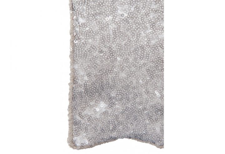 Chemin De Table Paillettes Gris Foncé 42X150Cm J-Line By intérieur Chemin De Table Gris Argenté