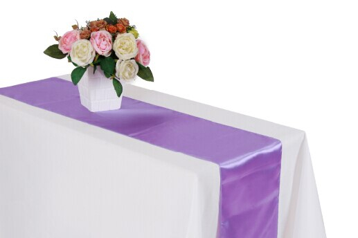 Chemin De Table Satin Parme | Mariage | Runner Collection serapportantà Chemin De Table Parme