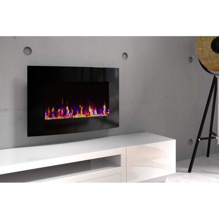 Cheminée Électrique Décorative Kamin Curve 36 – Kamin Klaus destiné Cheminée Décorative Électrique