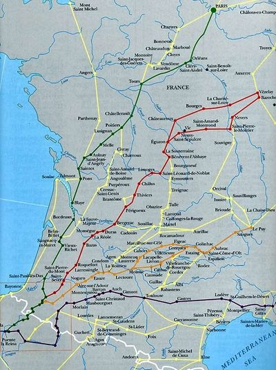 Chemins De Compostelle | Saint Jacques De Compostelle concernant Chemin De Compostelle Puy En Velay