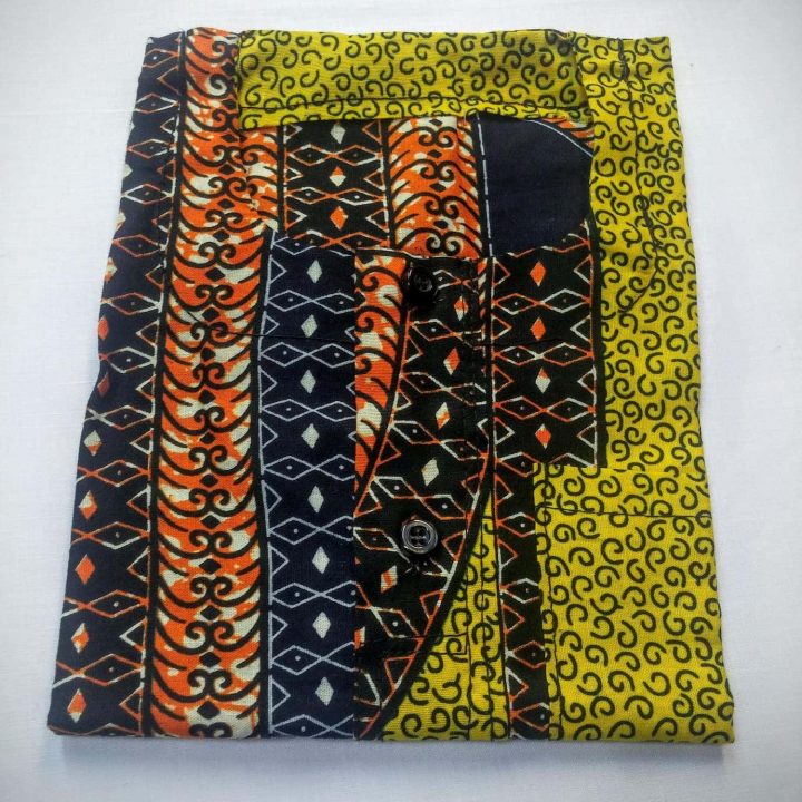 Chemise Africaine En Tissu Wax – Africouleur concernant Rideaux Wax