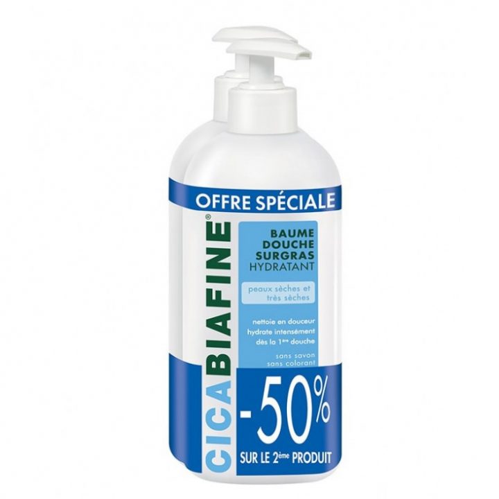 Cicabiafine Baume Douche Hydratant Surgras Lot De 2X400Ml intérieur Baume De Douche