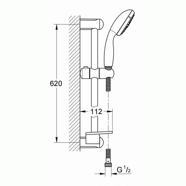 Colonne De Douche – Douchette 100 Mm Et Porte-Savon – New serapportantà Porte Savon Pour Colonne De Douche