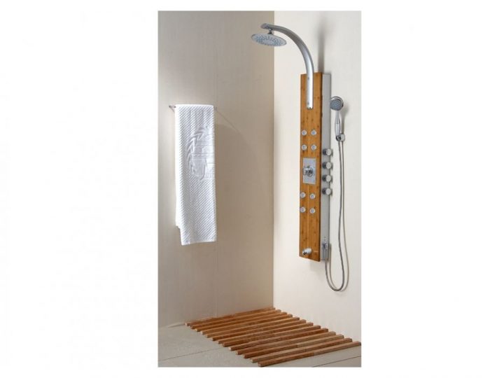 Colonne De Douche Hydromassante Thermostatique Bambou – 29 intérieur Douche A Jet Massage