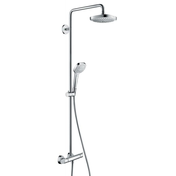 Colonne De Douche Thermostatique – Showerpipe Croma Select tout Colonne De Douche Hansgrohe Croma 160