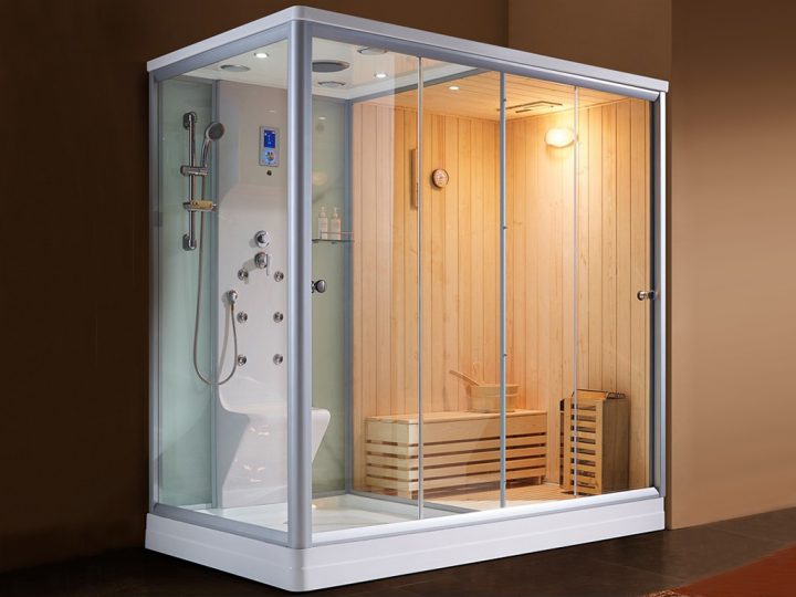 Combinés Sauna / Douche Hammam – Boreal Sauna intérieur Combiné De Douche Encastrable