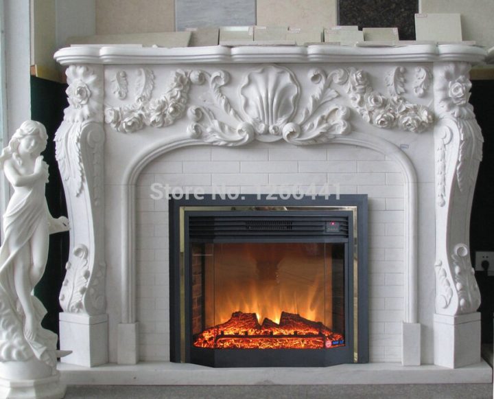 Comparer Les Prix Sur Electric Marble Fireplace – Online avec Cheminée Artificielle