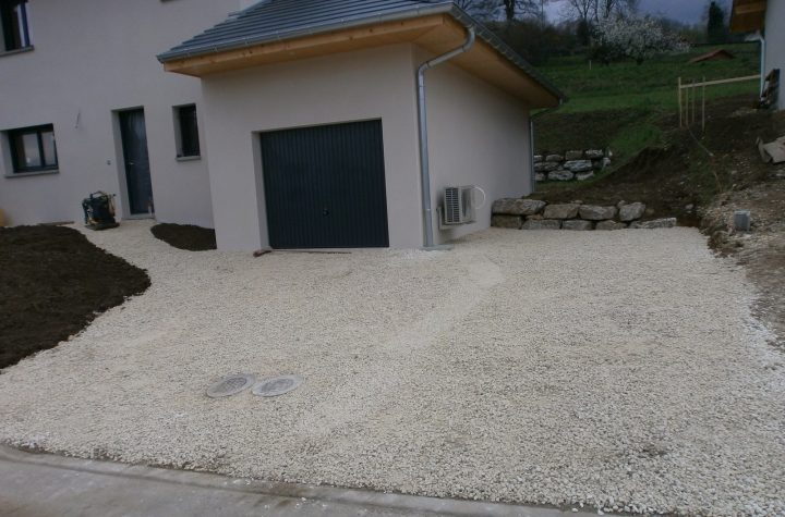 Création Chemin D’accès Et Cours En Graviers Et Enrobé intérieur Chemin D Accès Maison